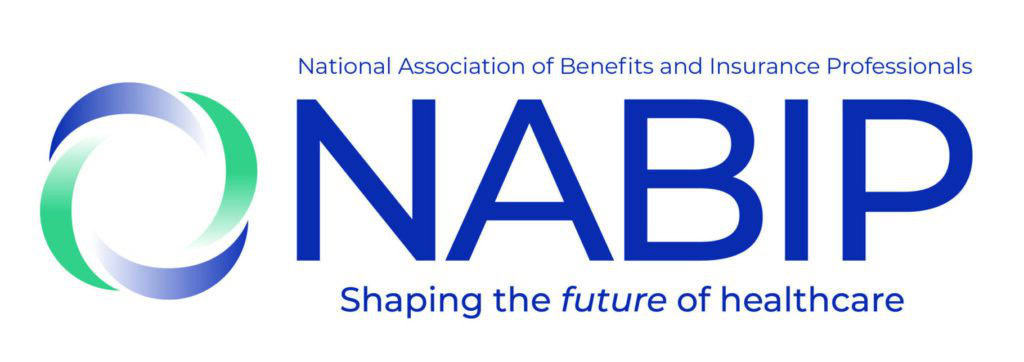 NABIP logo with a blue and green circular graphic, and text reading “Shaping the future of healthcare.”.